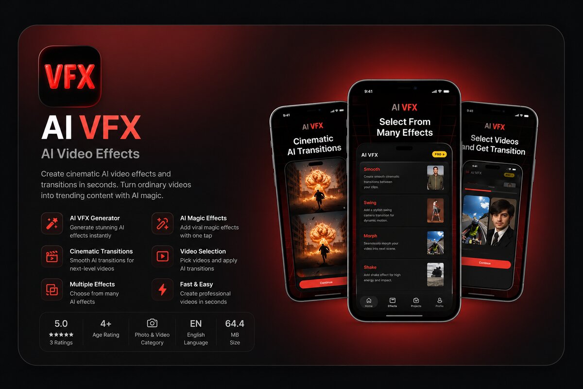AI VFX app preview